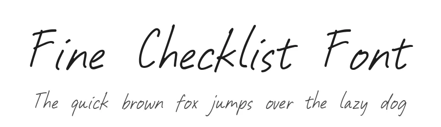 Fine Checklist Font by Letterhend Studio — Script Handwritten Font