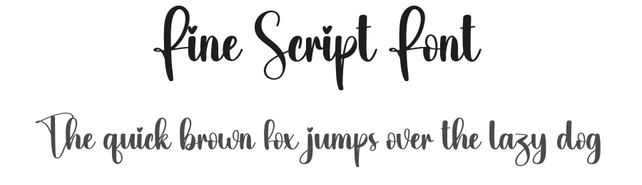 Fine Script Font by creativeletter — Script Handwritten Font