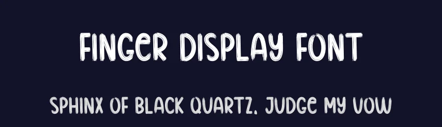 Finger Display Font by creativeletter — Script Handwritten Font — thumbnail 2