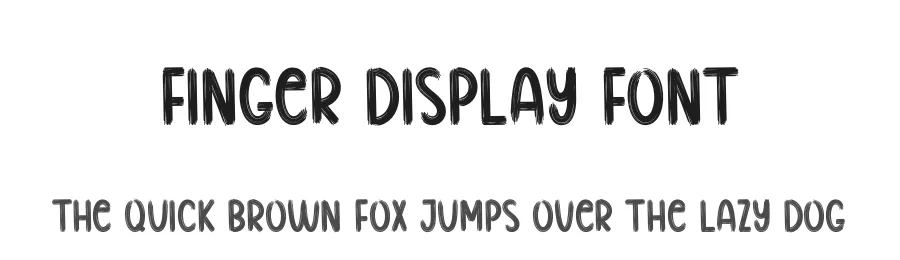 Finger Display Font by creativeletter — Script Handwritten Font