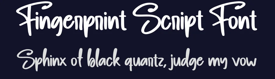 Fingerprint Script Font by creativeletter — Script Handwritten Font — thumbnail 2