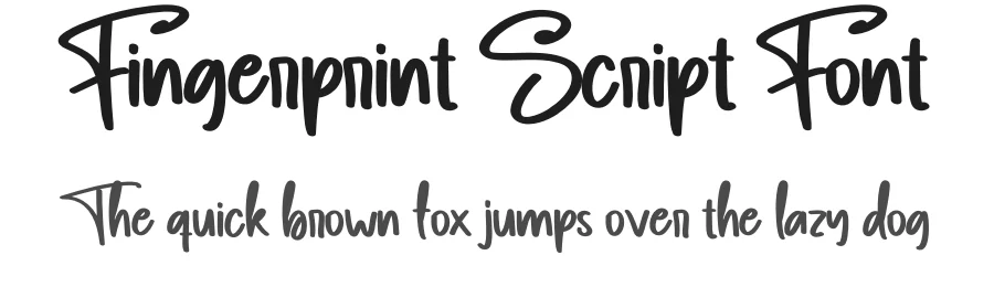 Fingerprint Script Font by creativeletter — Script Handwritten Font
