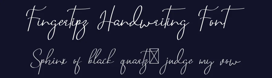 Fingertipz Handwriting Font by edricstudio — Script Handwritten Font — thumbnail 2