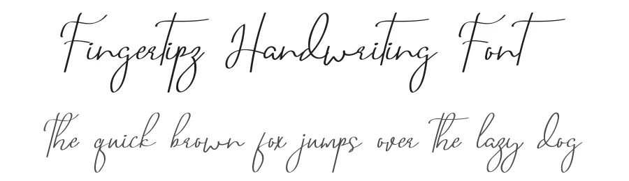 Fingertipz Handwriting Font by edricstudio — Script Handwritten Font