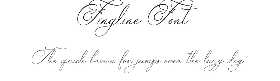 Fingline Font by imiftype — Script Handwritten Font