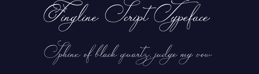 Fingline Script Typeface by imiftype — Script Handwritten Font — thumbnail 2