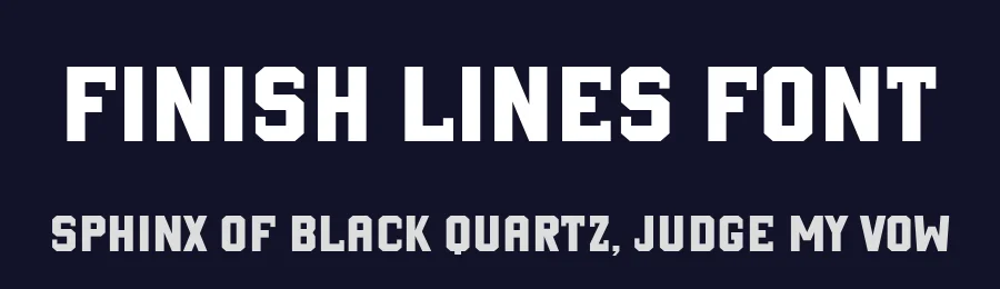 Finish Lines Font by Anto (7NTypes) — Sans Serif Font — thumbnail 2