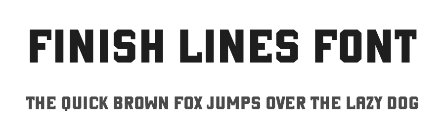 Finish Lines Font by Anto (7NTypes) — Sans Serif Font
