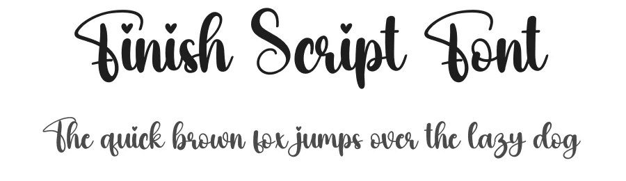 Finish Script Font by creativeletter — Script Handwritten Font