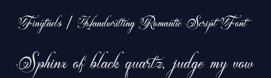 Finytaels | Handwritting Romantic Script Font by Gracetypestudio — Script Handwritten Font — thumbnail 2