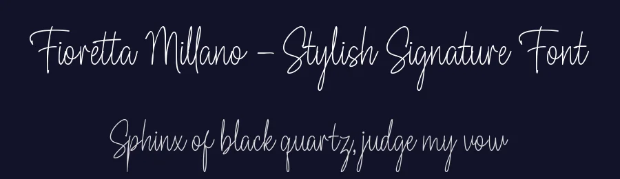 Fioretta Millano – Stylish Signature Font by Almarkha Type — Serif Font — thumbnail 2