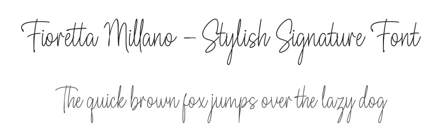 Fioretta Millano – Stylish Signature Font by Almarkha Type — Serif Font