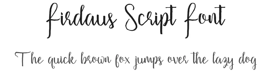 Firdaus Script Font by Atjcloth Studio — Script Handwritten Font