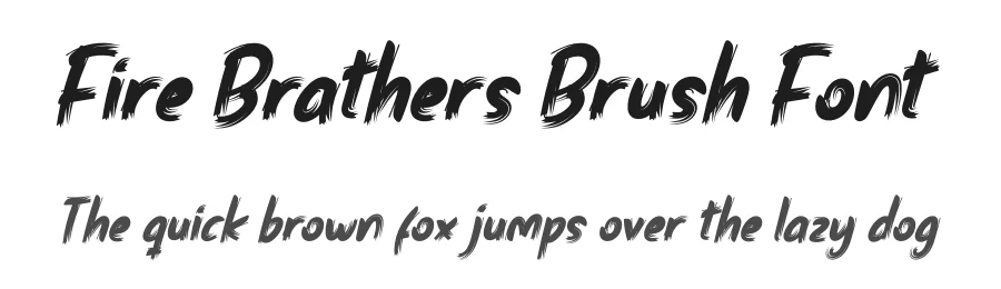 Fire Brathers Brush Font by productype — Script Handwritten Font