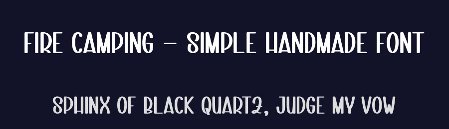 Fire Camping – Simple Handmade Font by andikastudio — Display Font — thumbnail 2