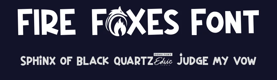 Fire Foxes Font by edricstudio — Display Font — thumbnail 2