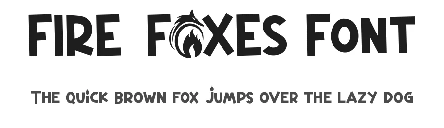 Fire Foxes Font by edricstudio — Display Font