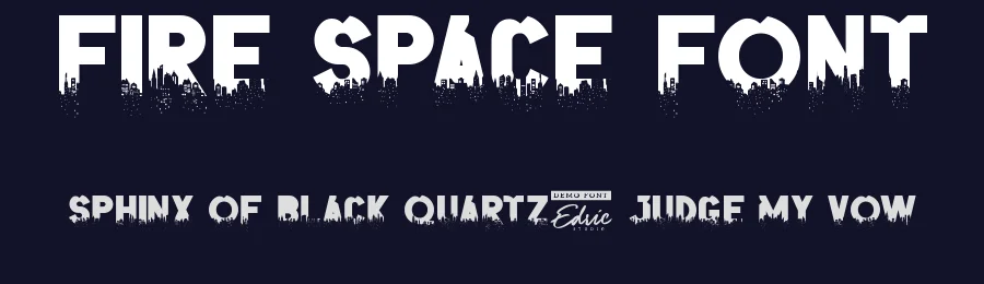 Fire space Font by edricstudio — Display Font — thumbnail 2
