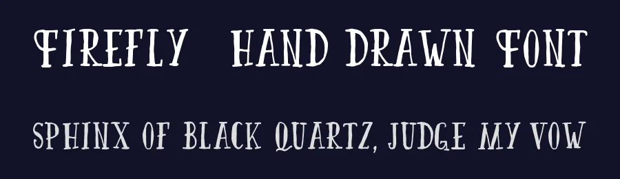 Firefly – Hand Drawn Font by vintagetype — Display Font — thumbnail 2