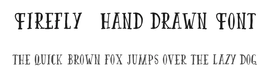 Firefly – Hand Drawn Font by vintagetype — Display Font