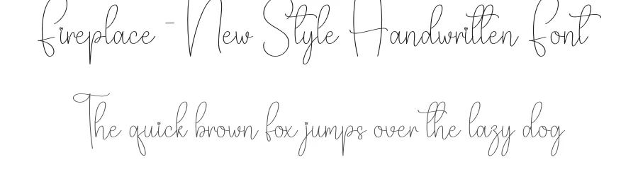 Fireplace – New Style Handwritten Font by creativeletter — Script Handwritten Font