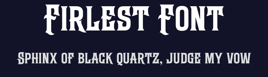 Firlest Font by Rantautype — Display Font — thumbnail 2