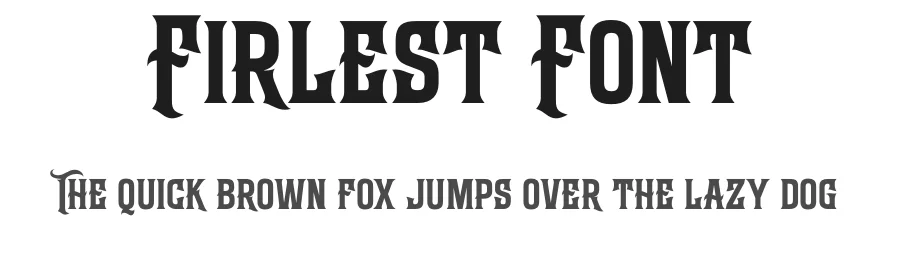 Firlest Font by Rantautype — Display Font