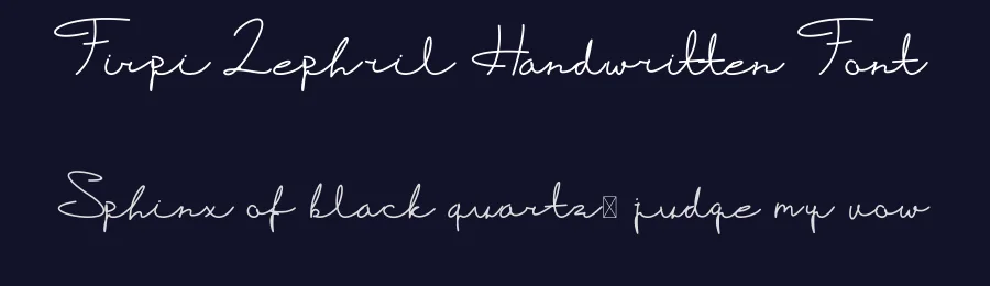 Firpi Lephril Handwritten Font by mifiq — Script Handwritten Font — thumbnail 2