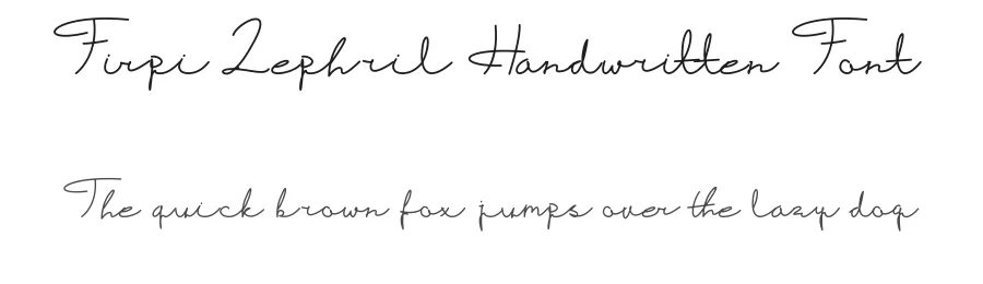 Firpi Lephril Handwritten Font by mifiq — Script Handwritten Font