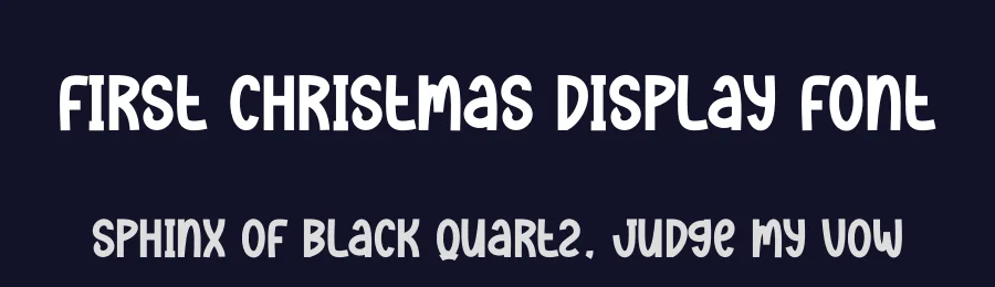 First Christmas Display Font by andikastudio — Display Font — thumbnail 2