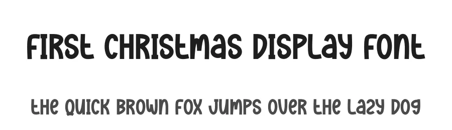 First Christmas Display Font by andikastudio — Display Font