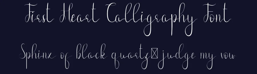 First Heart Calligraphy Font by edricstudio — Script Handwritten Font — thumbnail 2
