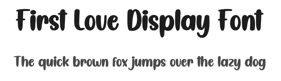First Love Display Font by creativeletter — Script Handwritten Font