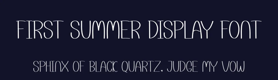 First Summer Display Font by andikastudio — Display Font — thumbnail 2