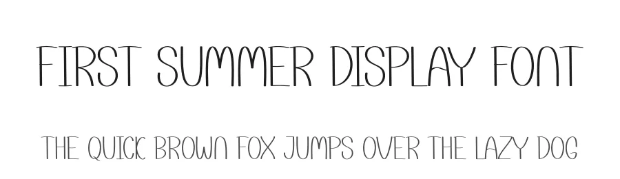 First Summer Display Font by andikastudio — Display Font