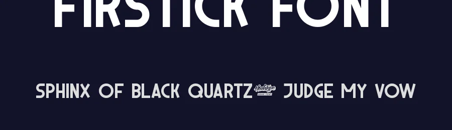 Firstick Font by noahtype — Display Font — thumbnail 2
