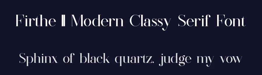 Firthe || Modern Classy Serif Font by ErmediaStudio — Display Font — thumbnail 2