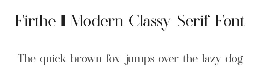 Firthe || Modern Classy Serif Font by ErmediaStudio — Display Font