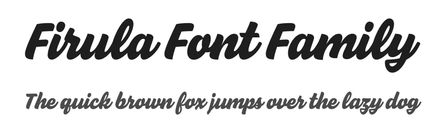 Firula Font Family by Plau — Script Handwritten Font
