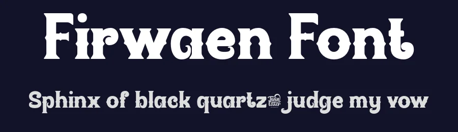 Firwaen Font by twinletter — Display Font — thumbnail 2