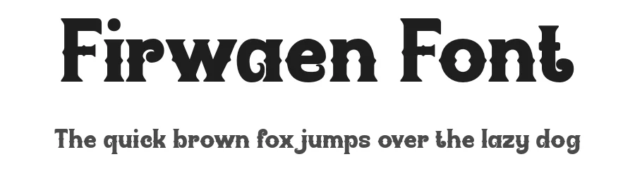Firwaen Font by twinletter — Display Font