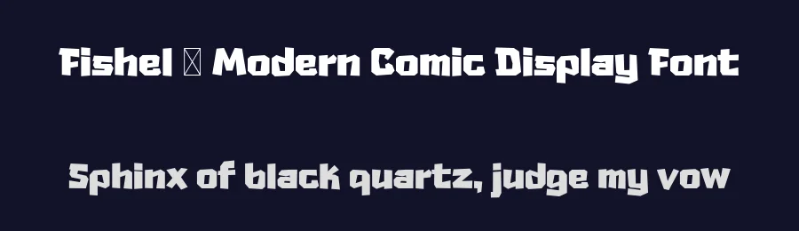 Fishel – Modern Comic Display Font by afkaristudio — Decorative Font — thumbnail 2