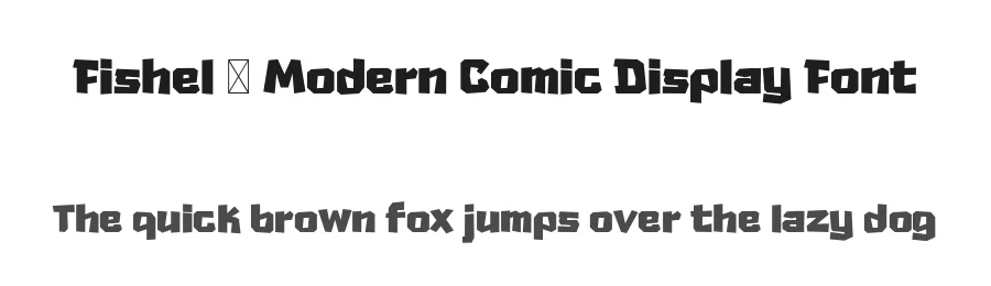 Fishel – Modern Comic Display Font by afkaristudio — Decorative Font