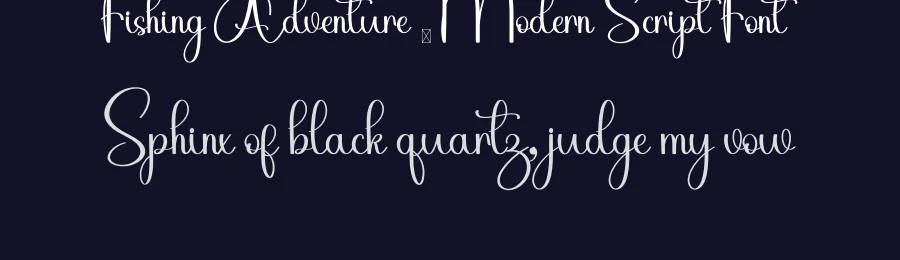 Fishing Adventure – Modern Script Font by inermediaSTUDIO — Script Handwritten Font — thumbnail 2