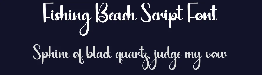 Fishing Beach Script Font by creativeletter — Script Handwritten Font — thumbnail 2