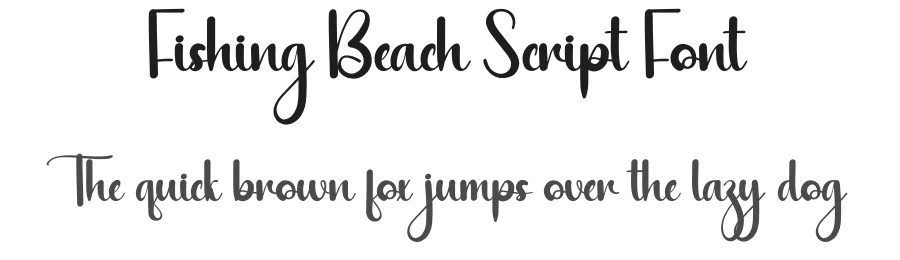 Fishing Beach Script Font by creativeletter — Script Handwritten Font