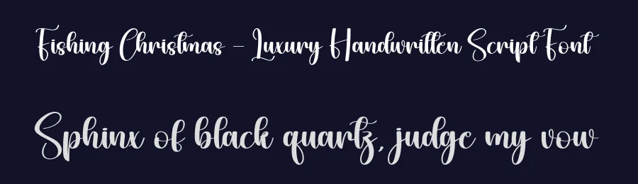Fishing Christmas – Luxury Handwritten Script Font by creativeletter — Script Handwritten Font — thumbnail 2