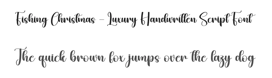 Fishing Christmas – Luxury Handwritten Script Font by creativeletter — Script Handwritten Font