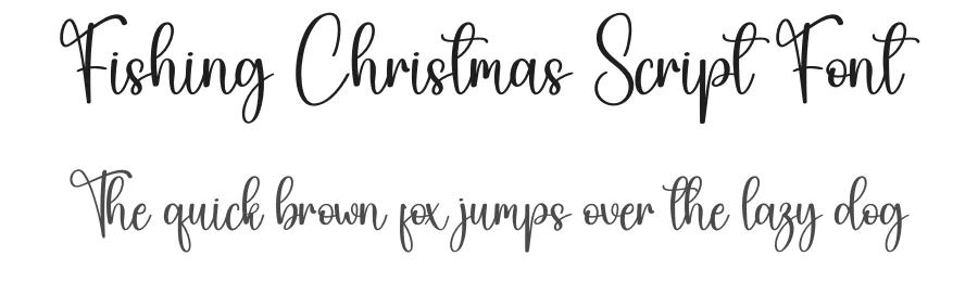 Fishing Christmas Script Font by andikastudio — Script Handwritten Font