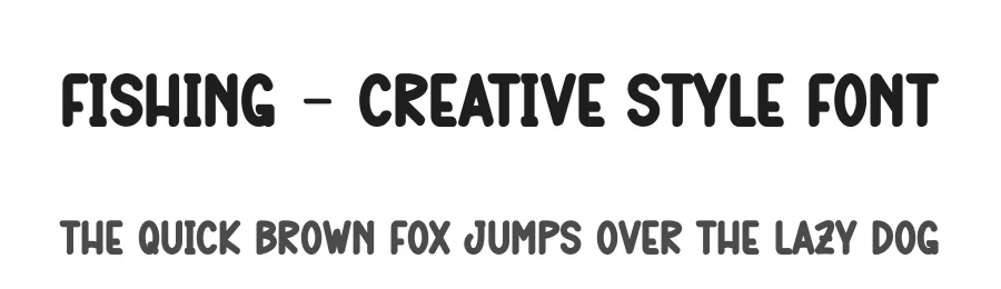 Fishing – Creative Style Font by andikastudio — Display Font